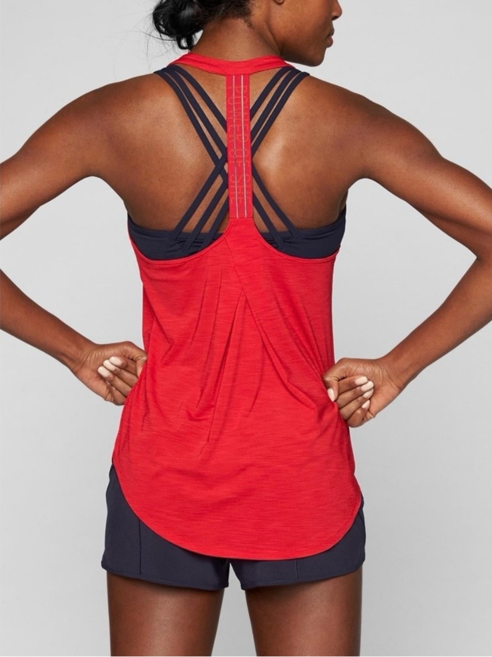 Athleta Power of She Incline Tank, Canyon Red, XXS